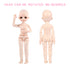 UCanaan Customized 1/6 BJD Doll 12 Inch Ball Jointed Dolls + Basic Makeup + Different Hands,Free to Change DIY Dolls(Brown Eyes)